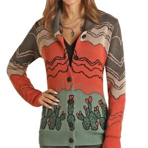 Powder River Outfitters Kaycee Southwestern Cardigan